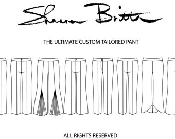 The Ultimate Custom Tailored Suit Trouser Pant - Custom Made By Shanna Britta