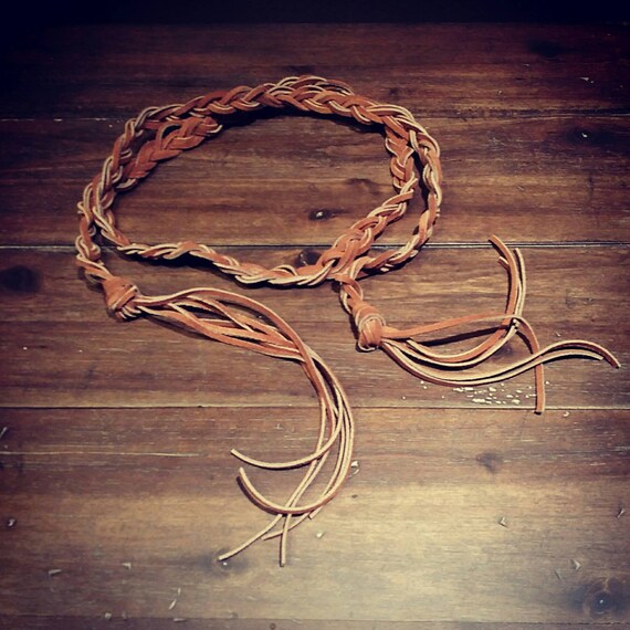 Belt, Faux Suede, Braided, Fringe, Hippie, Bohemian - Etsy display picture 3