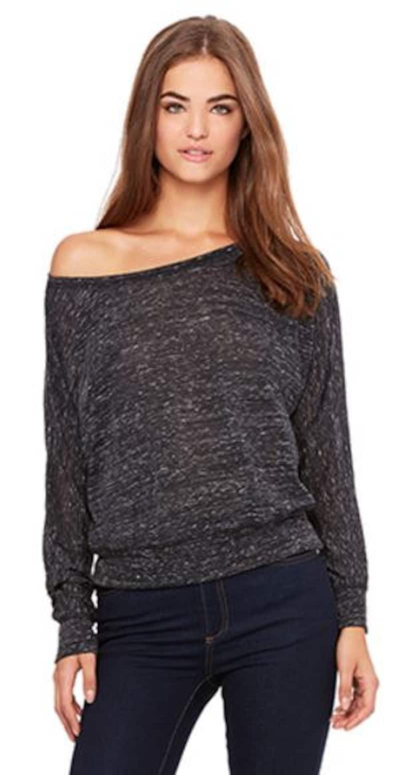 Long Sleeve Top, Shirt, off the Shoulder, Tee, Flowy, Flowy Long Sleeve