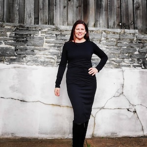 Black Sweater Dress - Custom made by Shanna Britta