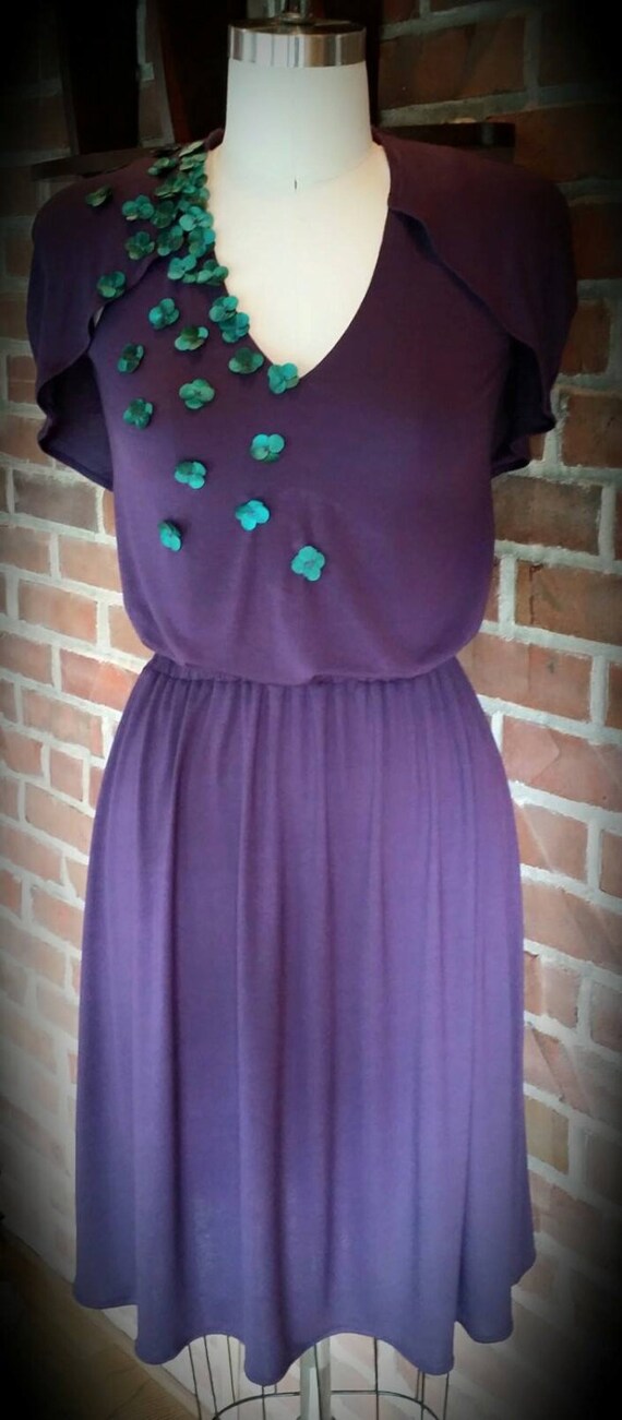 plum jersey dress Purple Noretta Plum Jersey Knit Keyhole Cutout Sash Maxi Dress | Womens | X-Large | Polyester/Spandex
