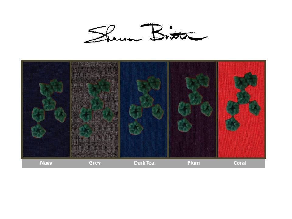 Criss Cross Sweater with Hand Stitched Wool Flowers - Custom made by ...