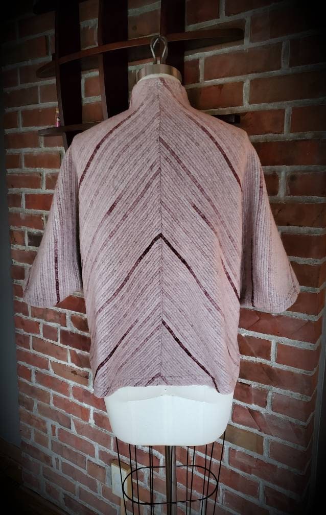 Wool Capelet Shrug in Italian Sugar Plum Sweater Knit Custom - Etsy