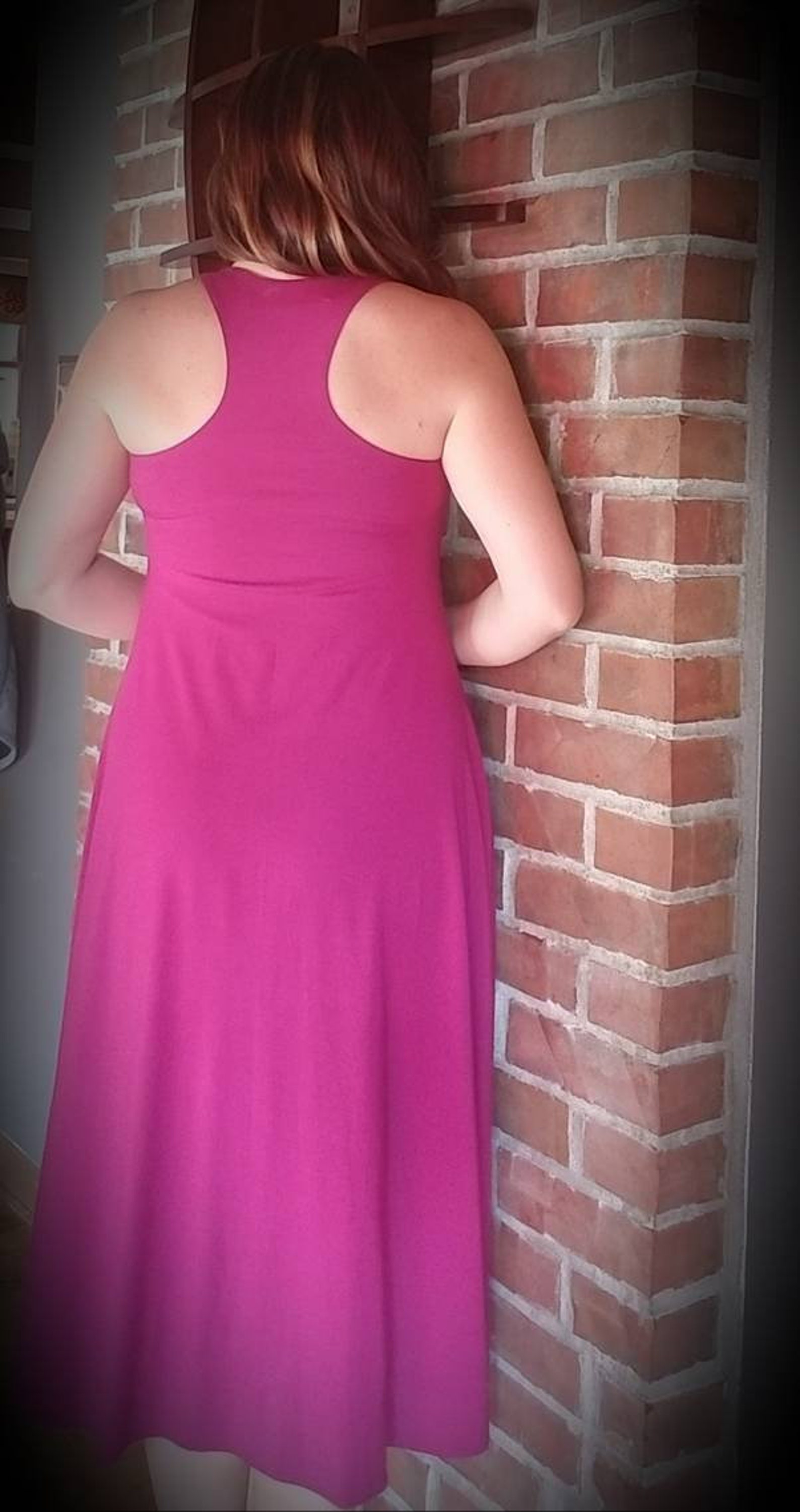 Flowy Jersey Dress Racer Back Bamboo Natural Fibers Custom Made by ...