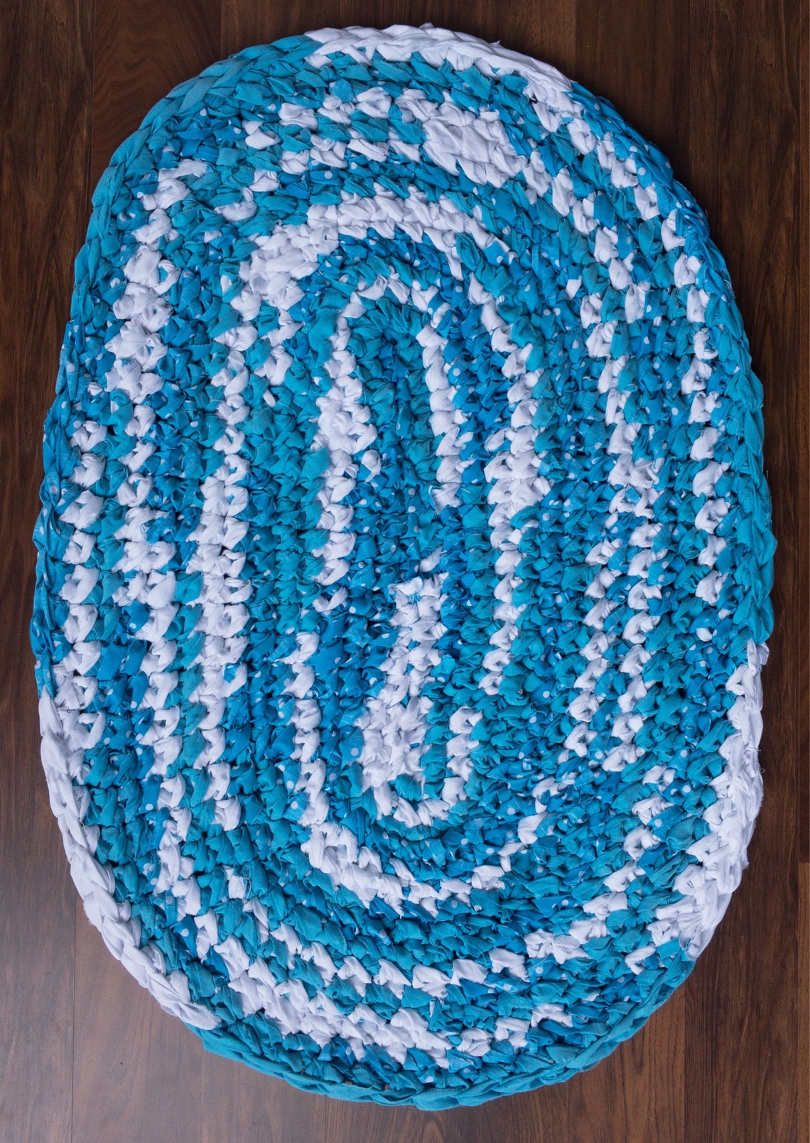 36x 24 White and Blue Boy's Nursery Rug Hand Etsy