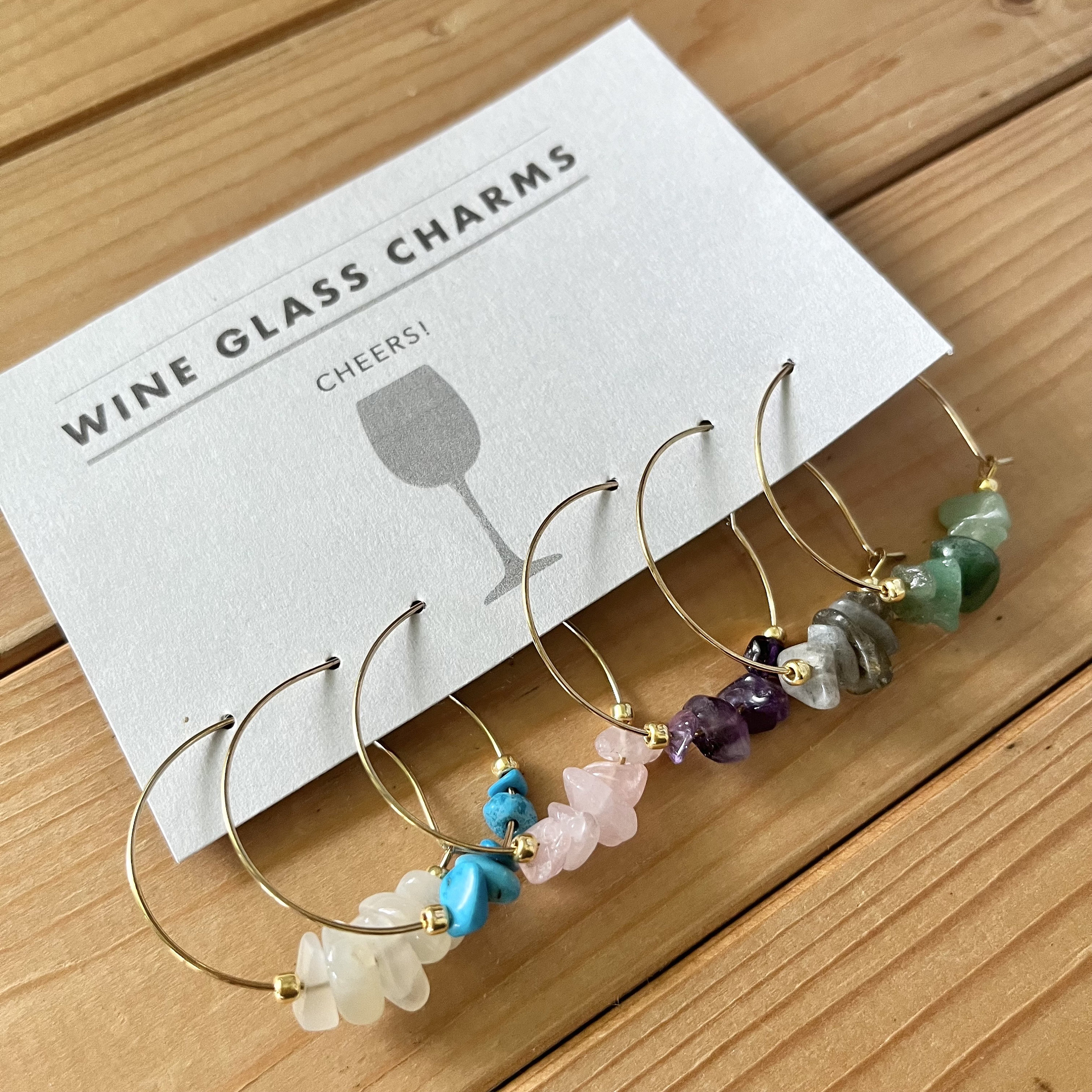 Wine Charm Rings