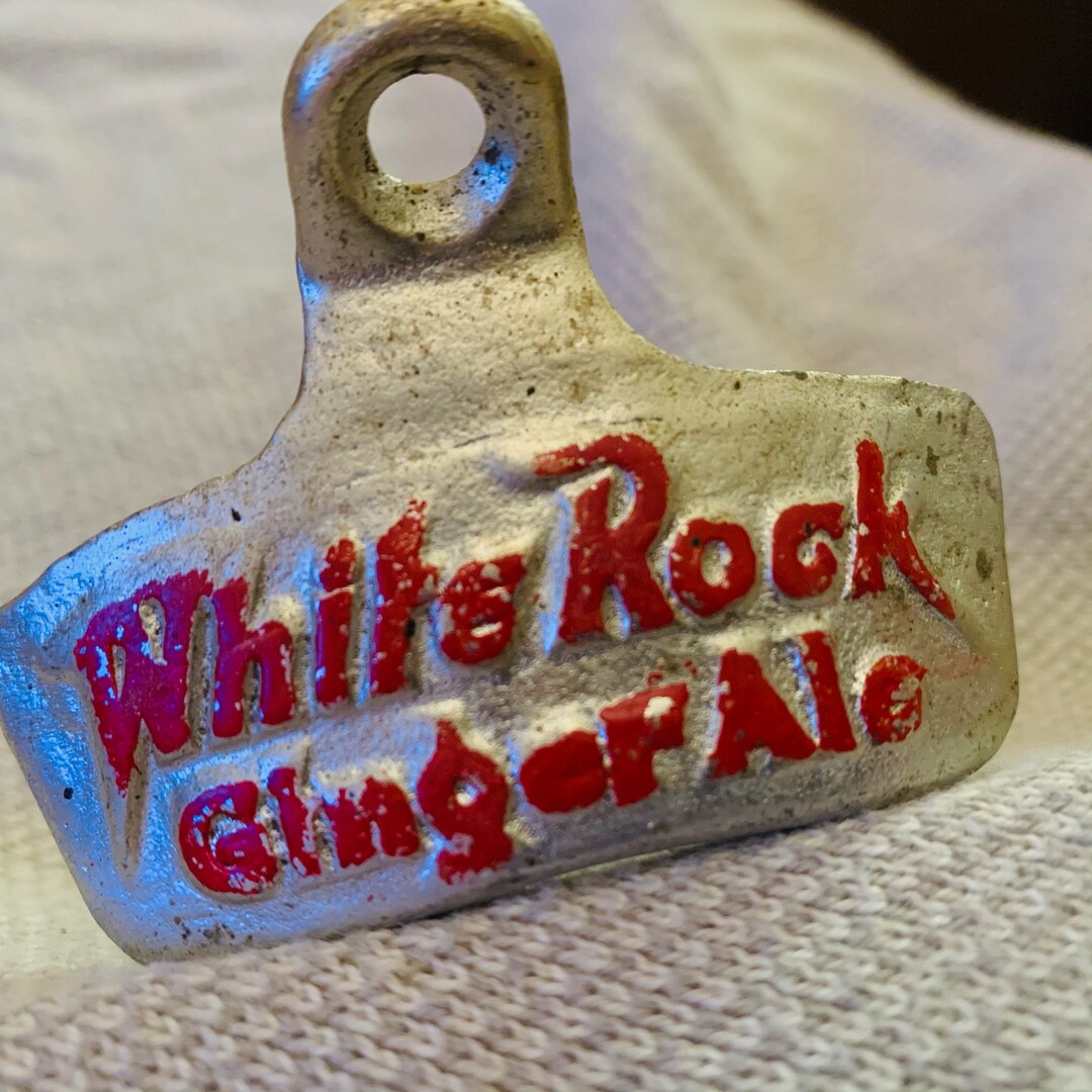 Vintage 1960a White Rock Bottle Opener Etsy