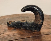 Antique cast iron giant hook industrial or barn