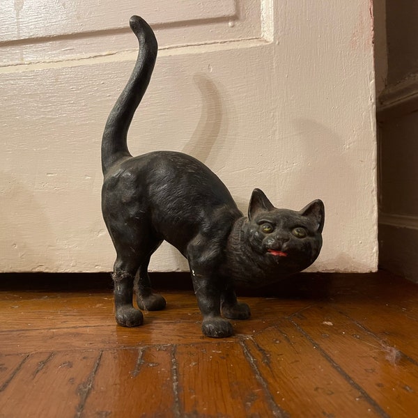 Cast Iron Cat Doorstop Etsy