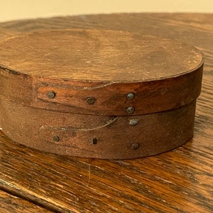 DUFECK QUALITY ON WOOD 16 W ROUND SHAKER NATURAL WOOD PANTRY BOX HAT BOX  on eBid United States