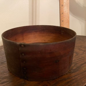 Primitive Bentwood pantry box or spice box bottom