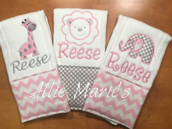 personalized burp cloths