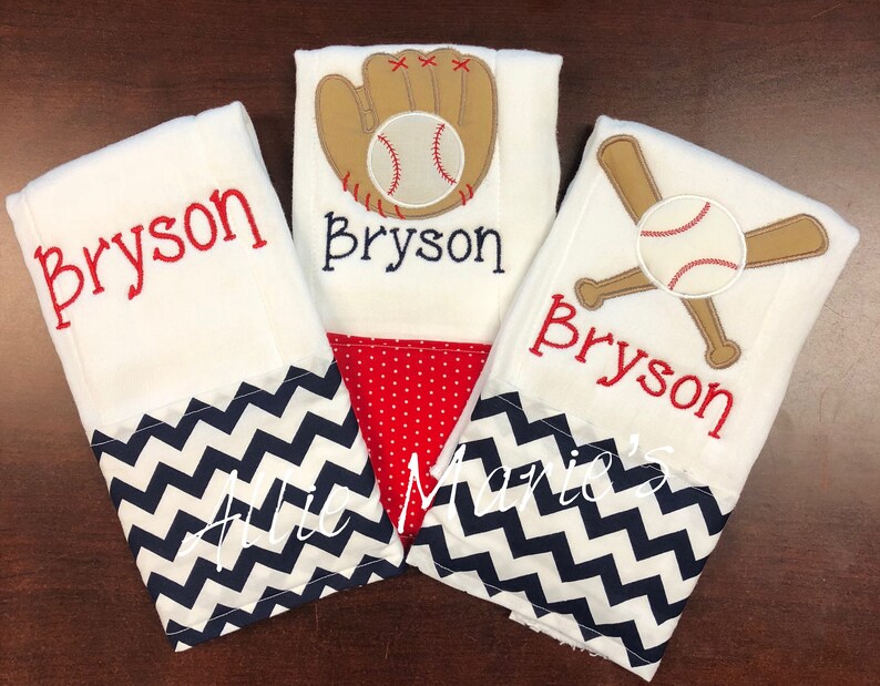 Burp Cloths Custom burp cloths Girl burp cloths Embroidered Burp Cloths Baby Burp Cloths Baseball burp cloths Boy Burp Cloths
