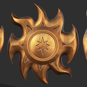 Astrologian Welkin Attire Sun Cosplay Prop 3D Model