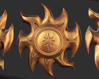 Astrologian Welkin Attire Sun Cosplay Prop 3D Model