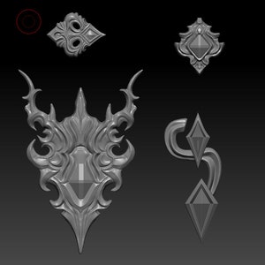 Red Mage Duelist Attire Cosplay Accessories 3D Print Files