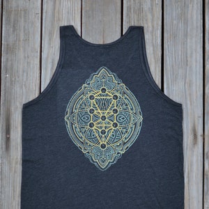 Baum des Lebens Heilige Geometrie Tank Top - Herren Festival Tank Top
