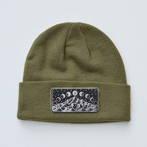 Gorro Silver Mountain e Fases da Lua - Gorro Alpino - Gorro Natureza - Gorro Festival - Gorro Mochilão
