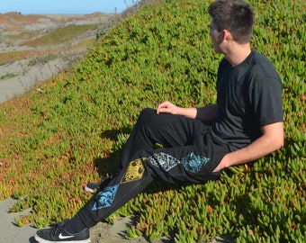 Metallic Elements Joggers - Jogger Jogginghose - Sacred Geometry Joggers - Festival Jogginghose - Herren Jogger Hose - Haremshose