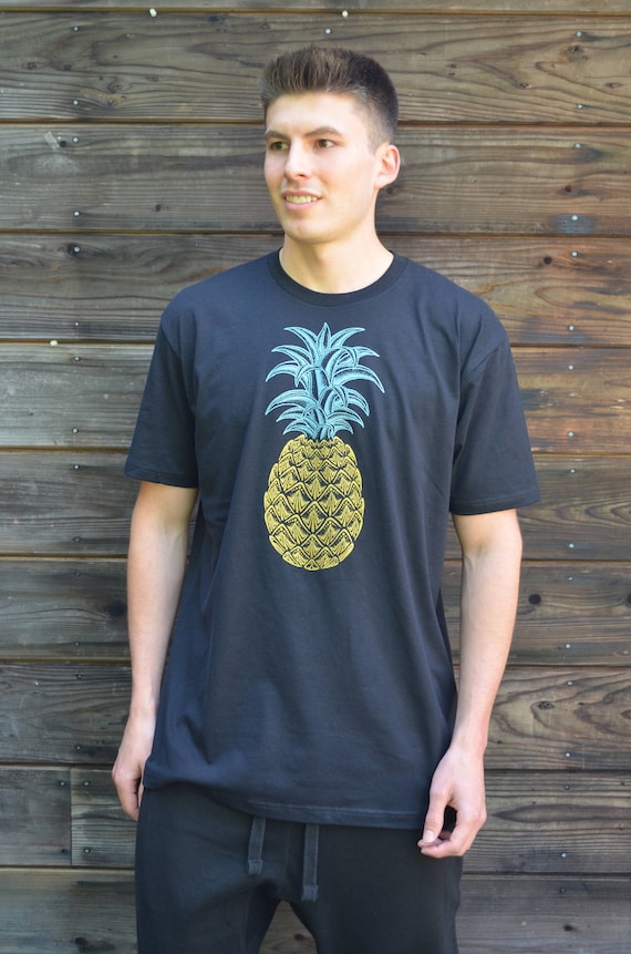 Men's Pineapple T Shirt Festival Clothing Psychedelic Pineapple