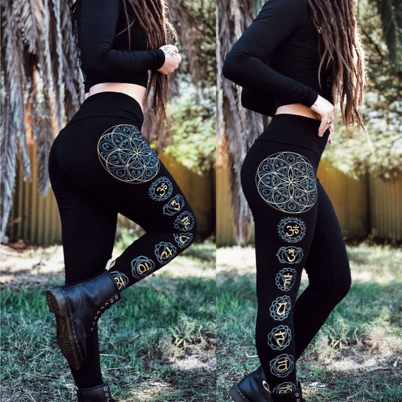 Seed of Life Chakra Fitness Leggings Sacred Geometry Clothing Flower of  Life Yoga Wear Women's Leggings -  Ireland