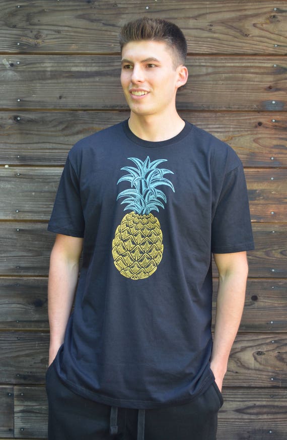 Men's Pineapple T Shirt Festival Clothing Psychedelic Pineapple Shirt  Geometric Pineapple Clothing Sacred Geometry Clothing -  Israel