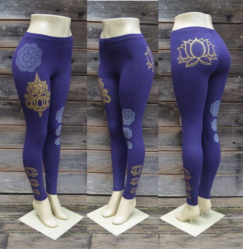 lotus flower yoga pants