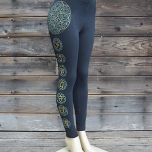 Seed of Life Chakra Leggings Sacred Geometry Clothing Flower of Life Yoga Wear Women's Leggings image 5