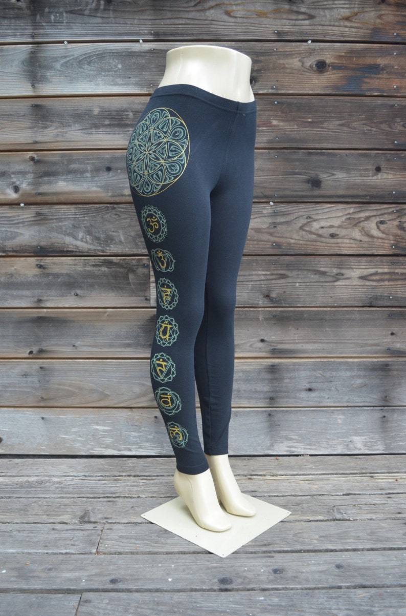 Seed of Life Chakra Leggings Sacred Geometry Clothing Flower of Life Yoga Wear Women's Leggings image 5