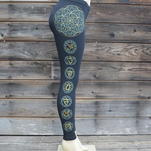Seed of Life Chakra Leggings Sacred Geometry Clothing Flower of Life Yoga Wear Women's Leggings image 4