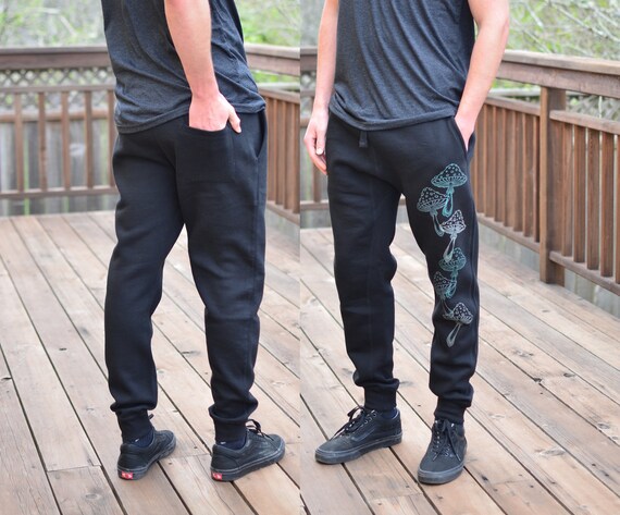Glow in the Dark Mushroom Joggers Jogger Sweatpants - Etsy