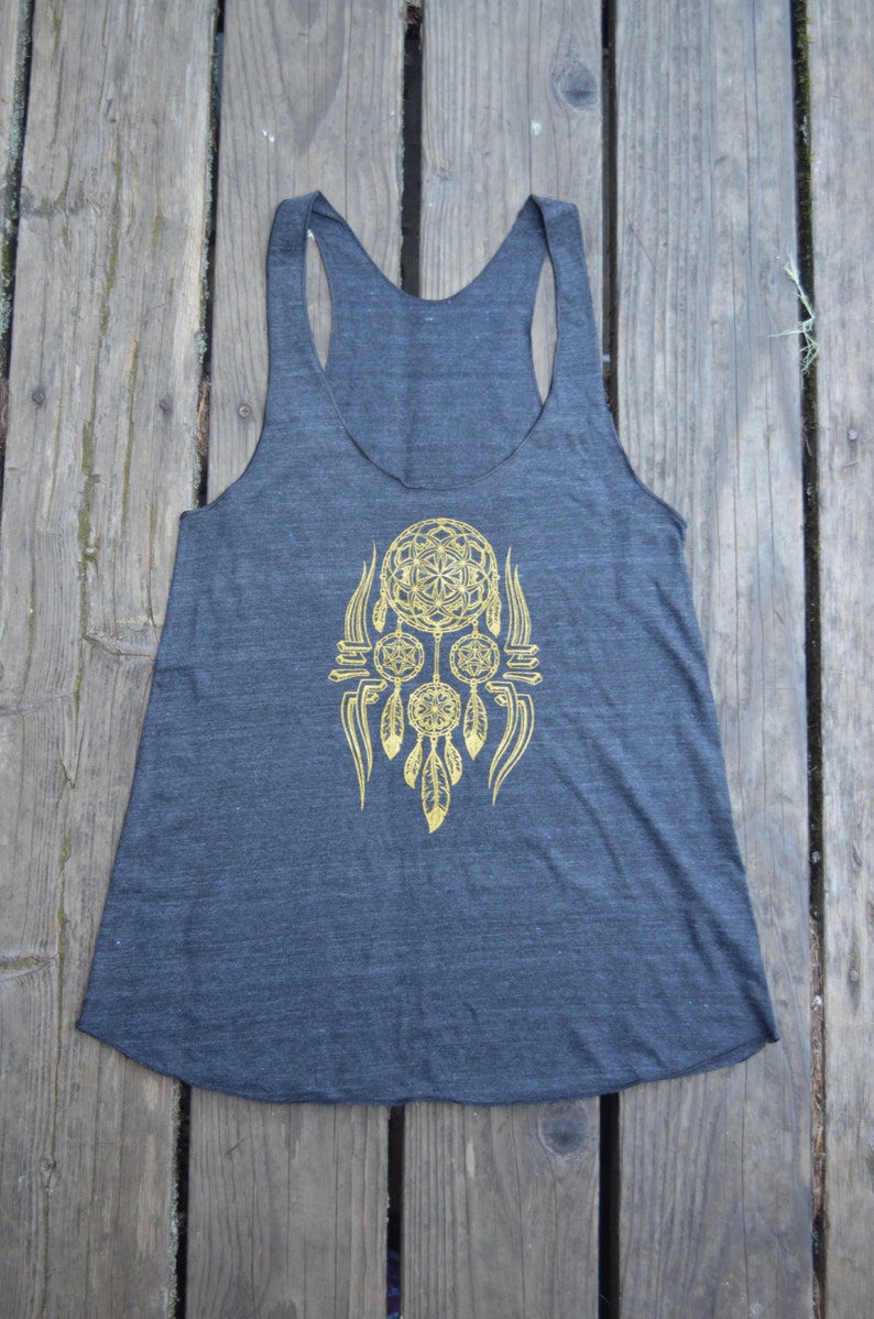 Débardeur attrape-rêves à géométrie sacrée - Metatron's Cube Yoga Festival Wear image 3