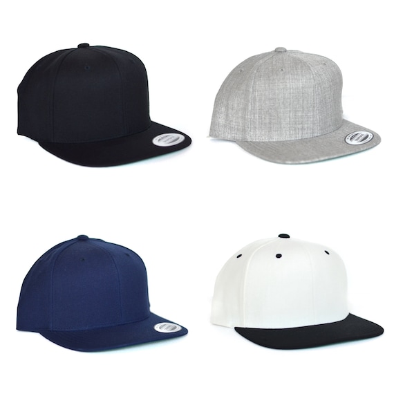 Silver Wave and Moon Phase Snapback Hat - Ocean Snapback Hat