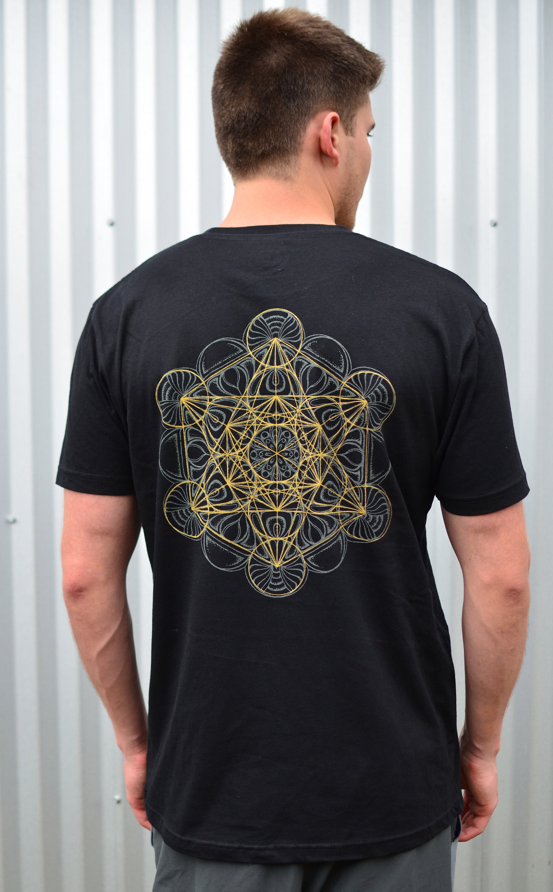 Glow in the Dark Metatron's Cube T-shirt Sacred Geometry | Etsy