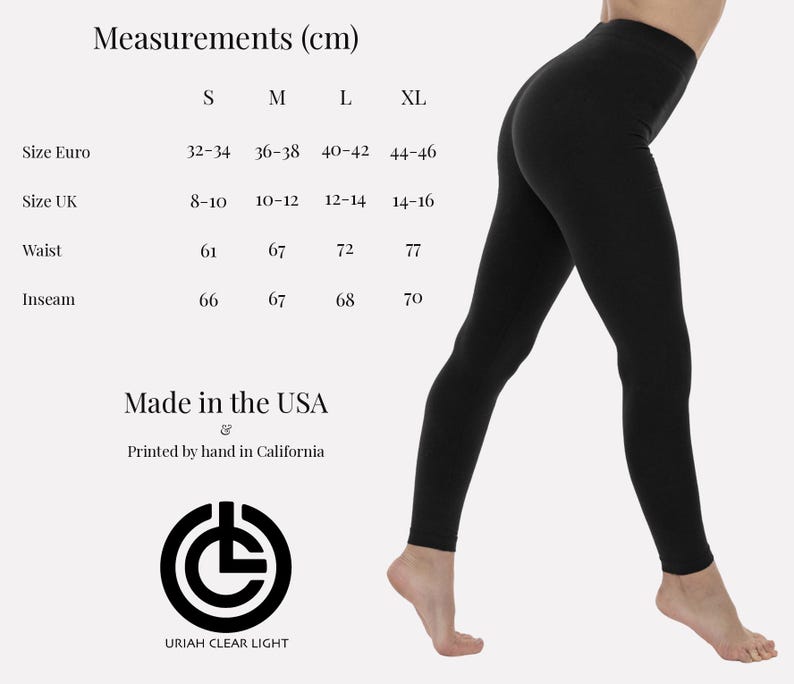 Hamsa Hand Chakra Yoga Leggings – Sacred Geometry, Glow in Dark Festival Pants image 7
