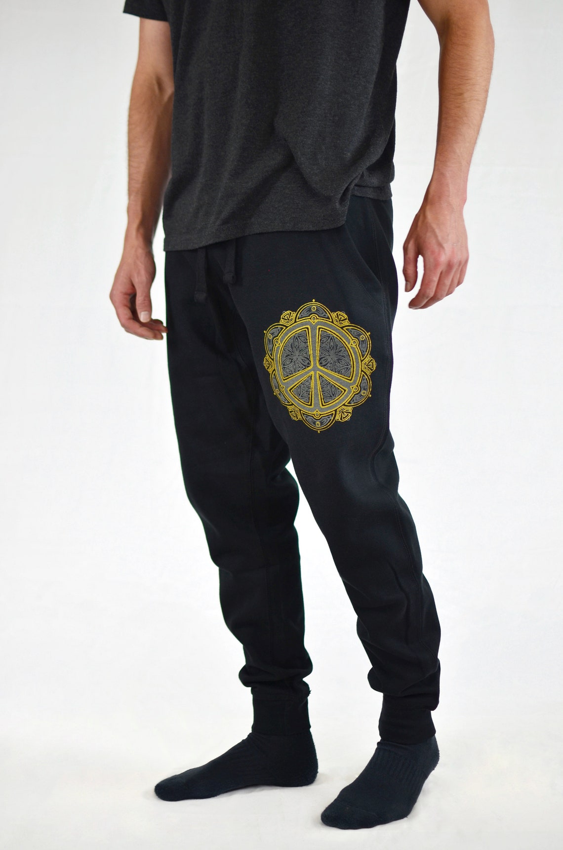 black and gold jogger set