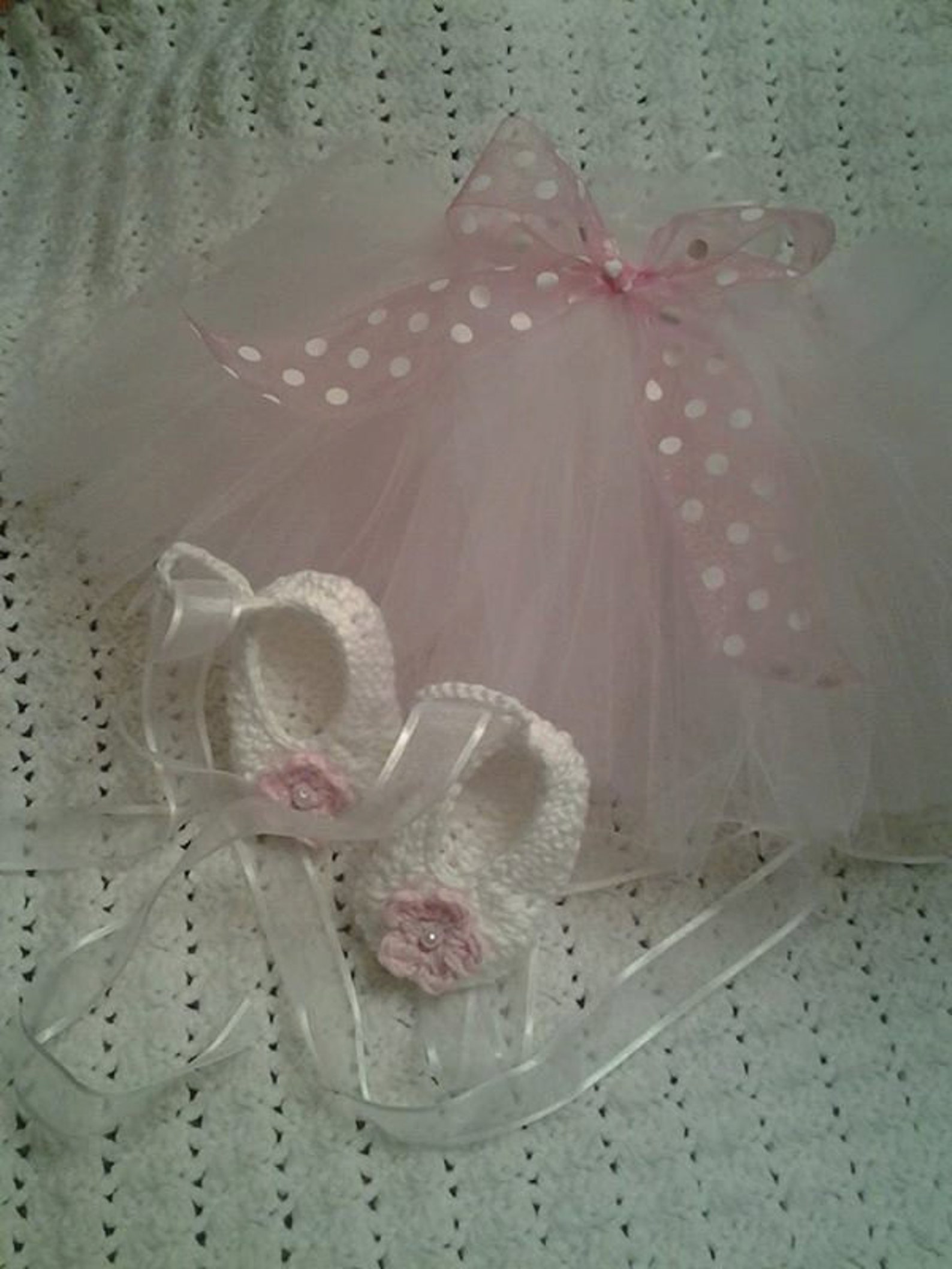 baby ballerina tutu with ballet slippers crochet