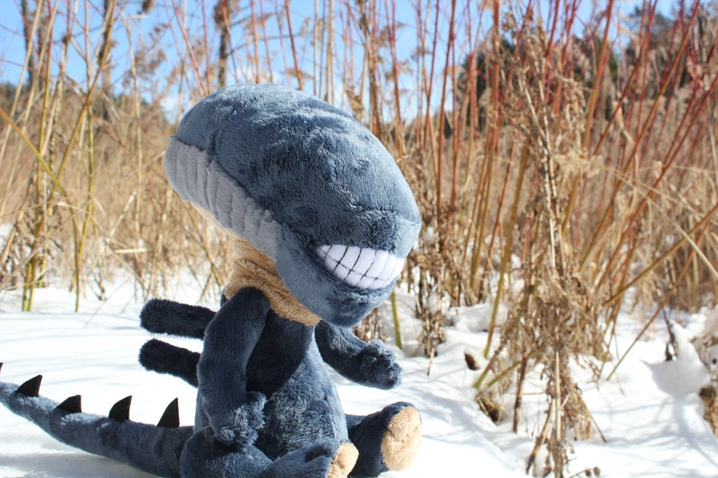 Teddy Alien Xenomorph plush toy | Etsy