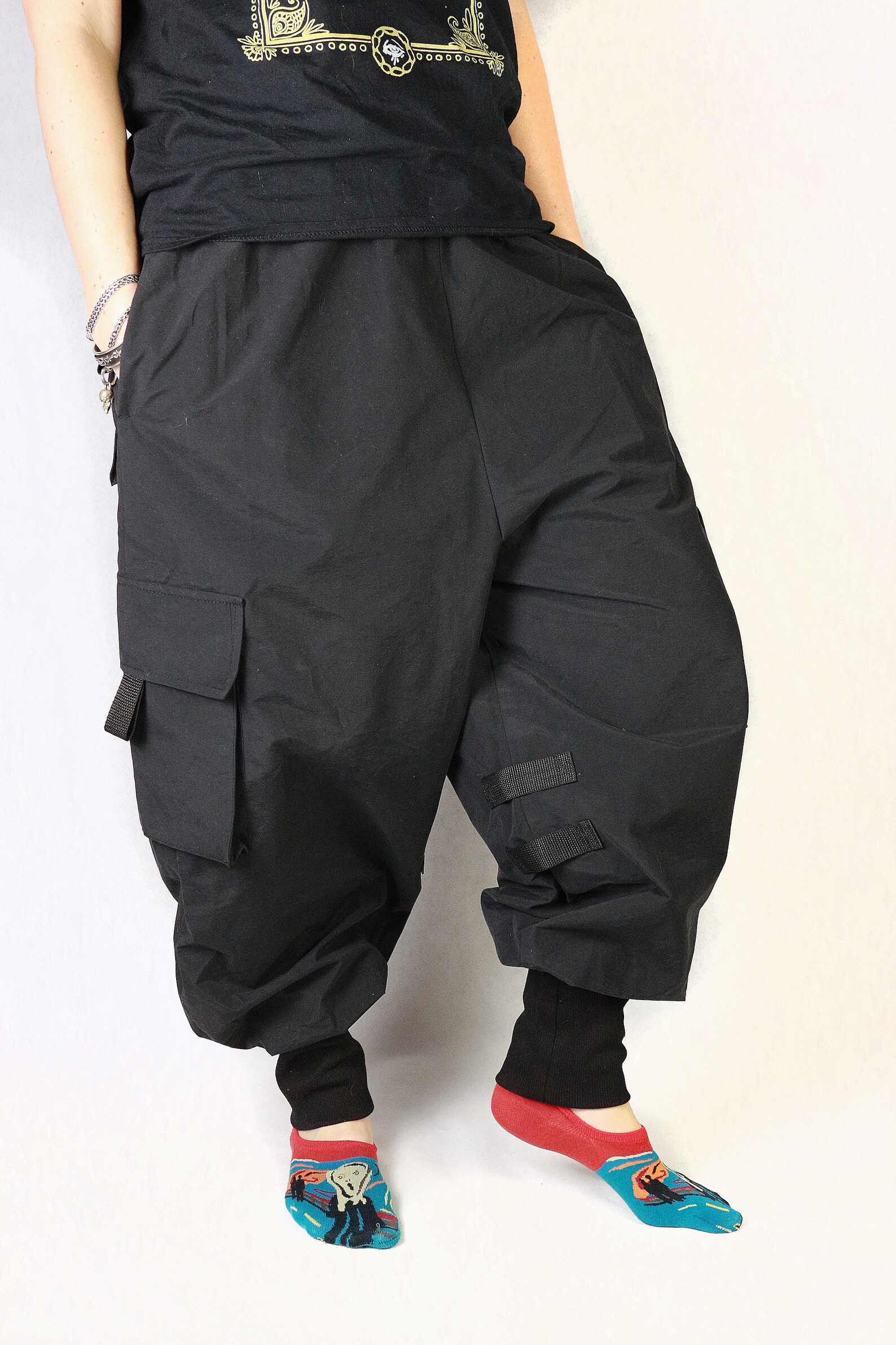 Unisex pants with pockets 100 cotton japanese style samurai Etsy