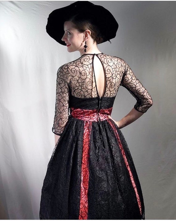 1950s spiderweb lace tim burton meets pink satin g