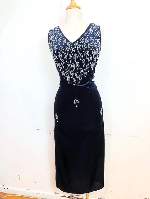 midnight beaded dress Marsoni by Colors MV1352 main image 1