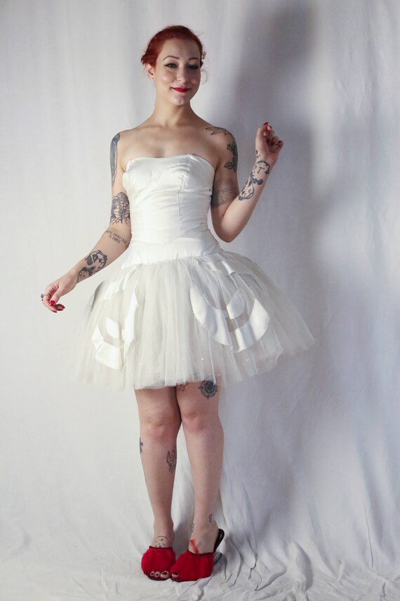 Rare collectable 1940s ballet costume satin, tulle