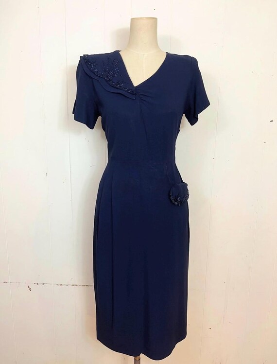 prussian blue color dress Prussian Blue Solid Color" A-Line Dress for Sale by rewstudio