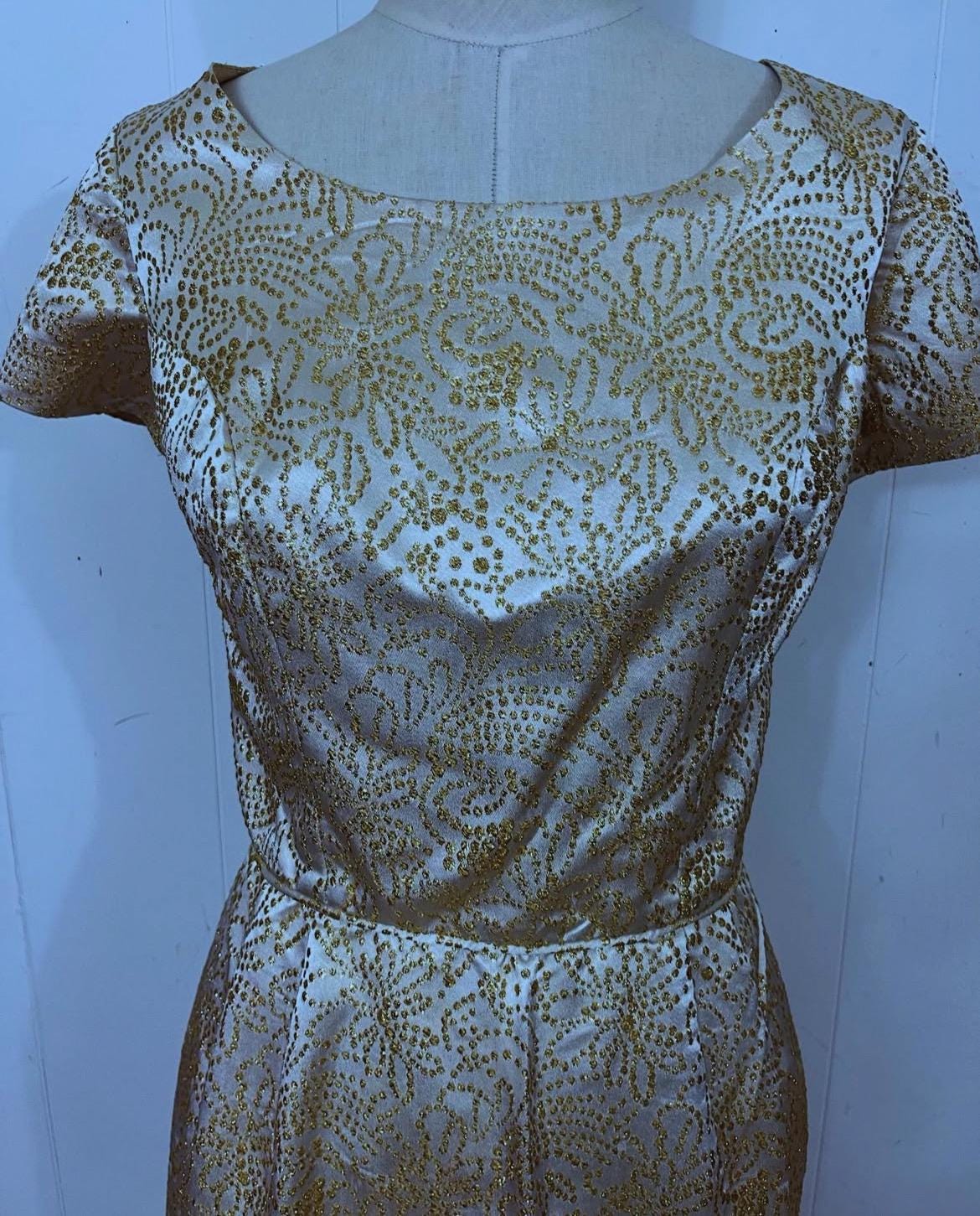 Gold Fleck Dress - Etsy UK Gold Fleck Dress - Etsy UK