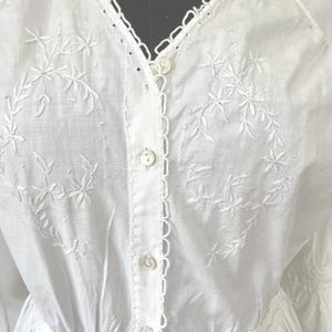 Edwardian / early #20s hand embroidered dress
