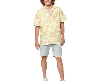 Burnt Blossoms | Floral Pattern Hawaiian Shirt