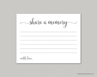 share a memory card instant download editable pdf template etsy