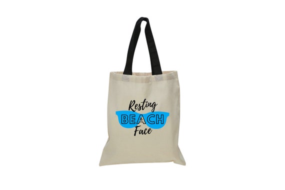 Resting Beach Face Tote Bag Beach Bags for Women Beach Day Totes Beachy Tote Bag Beach Vibes Bags Vacation Beach Bag Etsy Ireland