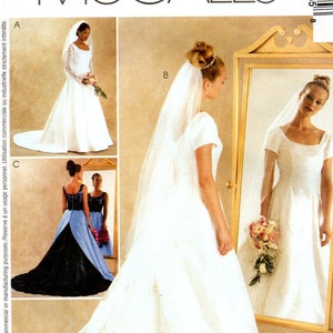 Butterick Pattern 4298 Wedding Gown Bridesmaid and formal dresses misses  size 8  Sewing Pattern Heaven
