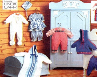 Vogue Craft 9231 Baby Doll Clothes Pattern 15, 16 Inches